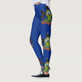 Leggings with flagga of Pennsylvania, USA