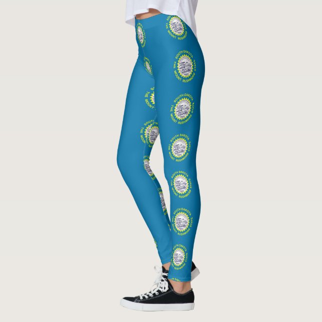 Leggings with flagga of South Dakota, USA (Vänster)