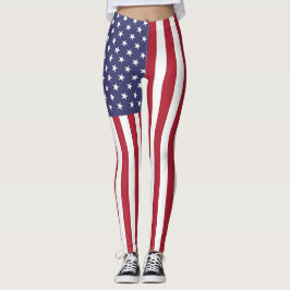 Leggings with flagga of United States of America