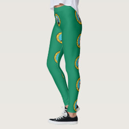 Leggings with flagga of Washington State, USA