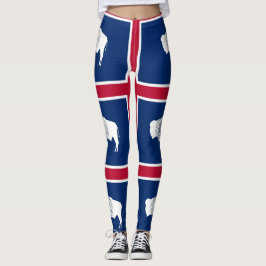 Leggings with flagga of Wyoming State, USA