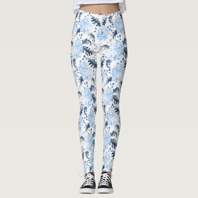 Leggings Women - Winter Pattern (Framsida)