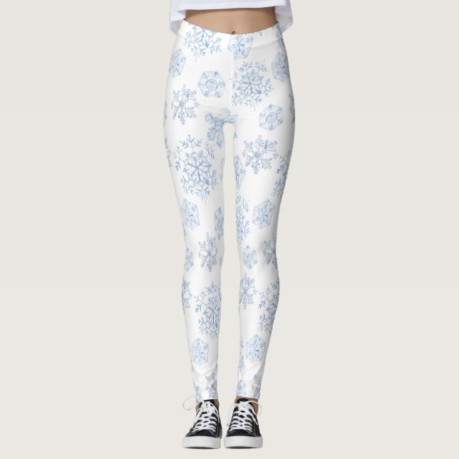 Leggings Women - Winter Pattern (Framsida)