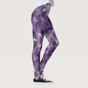 Leggings Yoga Byxor Amethyst Crystals