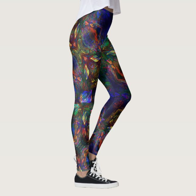 Leggings Yoga Byxor Fiery Opal (Höger)