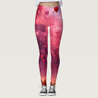 LeggingsHeartslag Elegance vid övertryckning" Leggings