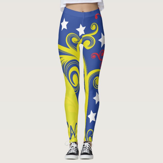 Leggins I Love Venezuela Leggings (Framsida)