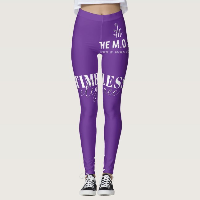 Leggins(Lila) Leggings (Framsida)