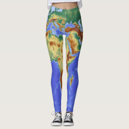 leggins mapa del mundo leggings