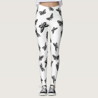 Leggins Moths Mönster Leggings