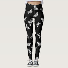 Leggins Moths Mönster Leggings