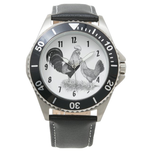 Leghorns Production Brown Chickens Armbandsur (Framsida)