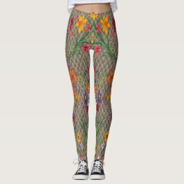 Legings Floral Tropical Fashion design Leggings