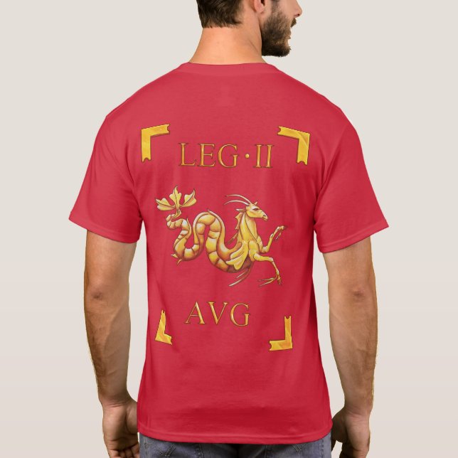 Legio II Augusta Vexillum för romare 2 T-tröja T Shirt (Baksida)