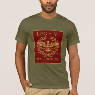 Legio V Macedonica romersk emblem T Shirt