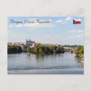 Legion Bridge och Prag castle - Prag Vykort