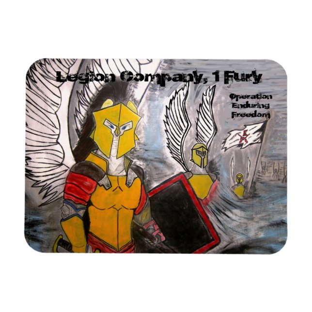 Legion Company Färg Rectangle Magnet (Horisontell)