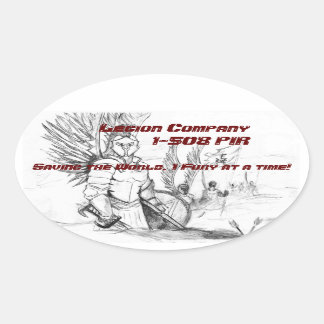 Legion Company Stickers Ovalt Klistermärke