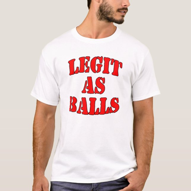 Legit som bollar t-shirt (Framsida)