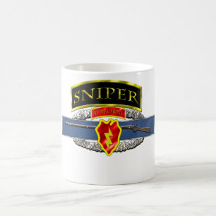 legitimation för flik för prickskytt 11B 25th Kaffemugg
