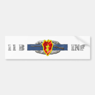 legitimation för INFANTERI 11B 25TH Bildekal