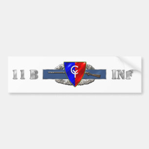 legitimation för INFANTERI 11B 38TH Bildekal