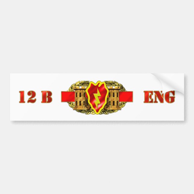 legitimation för INGENJÖR 12B 25TH Bildekal (Framsidan)