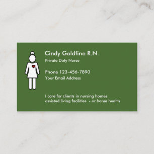Legitimerad sjuksköterska enkla Businesscards Visitkort