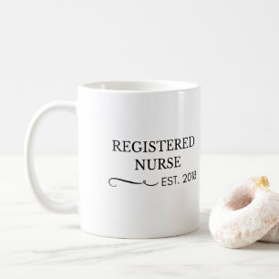 Legitimerad sjuksköterska Est. 2018 vårda Kaffemugg