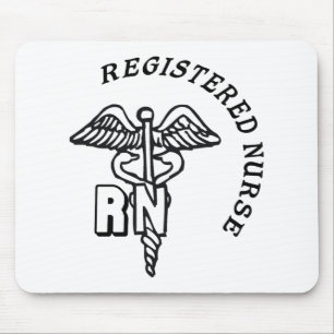LEGITIMERAD SJUKSKÖTERSKA FÖR CADUCEUSRN-LOGOTYP MUSMATTA