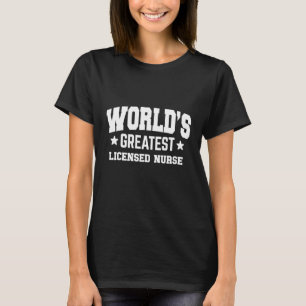 Legitimerad Sjuksköterska Världens Bästa 2:a Dekor T Shirt