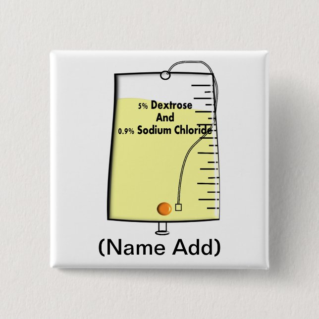 Legitimerad sjuksköterskadroppen hänger lös design knapp (Framsida)