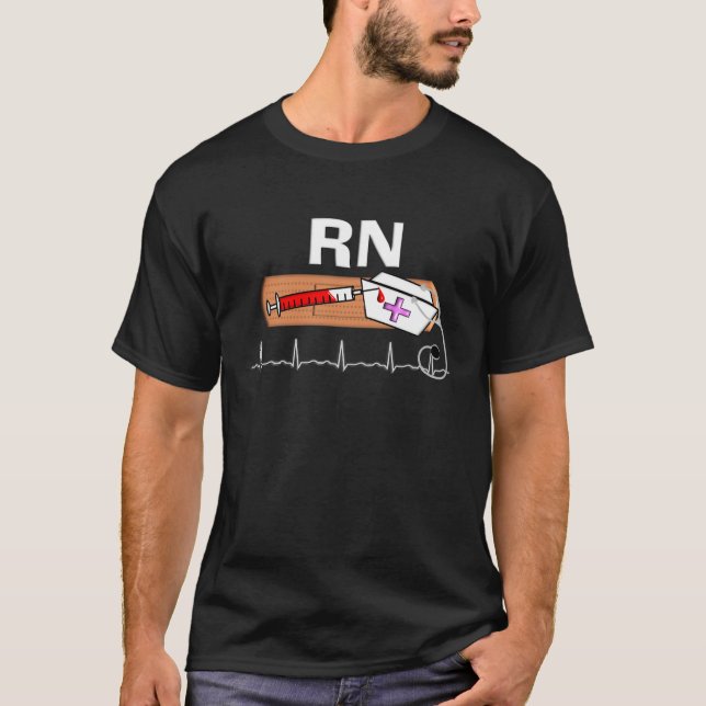 Legitimerad sjuksköterskagåvor "RN ", T Shirt (Framsida)