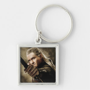 LEGOLAS GREENLEAF™ FYRKANTIG SILVERFÄRGAD NYCKELRING