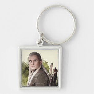 LEGOLAS GREENLEAF™-grafik Fyrkantig Silverfärgad Nyckelring
