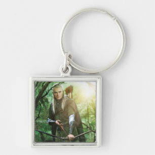 LEGOLAS GREENLEAF™ med båge Fyrkantig Silverfärgad Nyckelring
