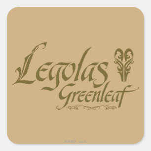 LEGOLAS GREENLEAF™ Namn Fyrkantigt Klistermärke