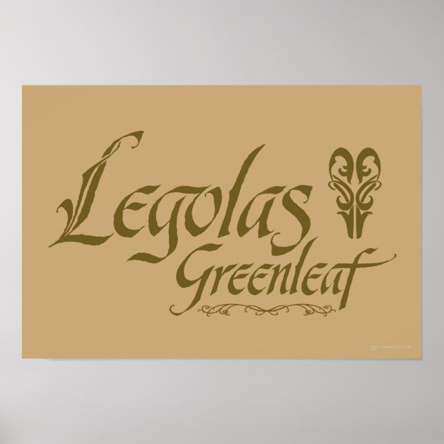 LEGOLAS GREENLEAF™ Namn Poster (Framsidan)