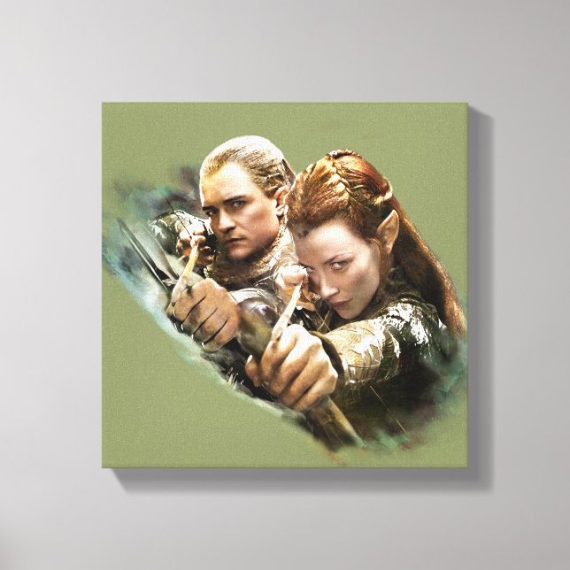 LEGOLAS GREENLEAF™- och TAURIEL™-grafik Canvastryck (Framsida)