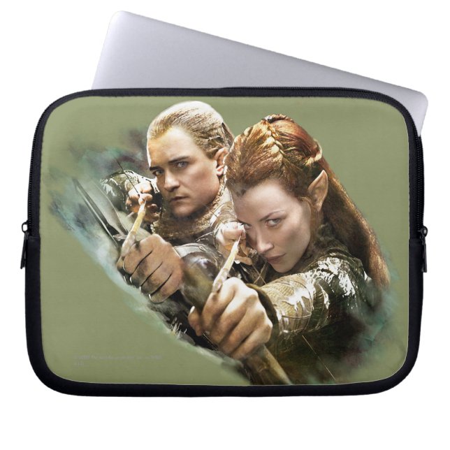 LEGOLAS GREENLEAF™- och TAURIEL™-grafik Laptop Fodral (Framsidan)