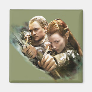 LEGOLAS GREENLEAF™- och TAURIEL™-grafik Magnet