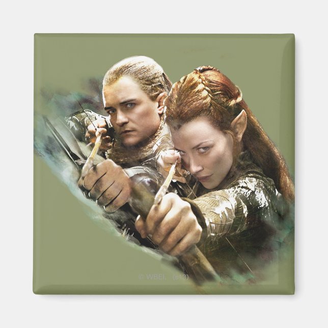 LEGOLAS GREENLEAF™- och TAURIEL™-grafik Magnet (Framsidan)