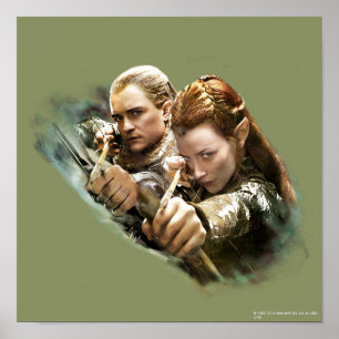 LEGOLAS GREENLEAF™- och TAURIEL™-grafik Poster
