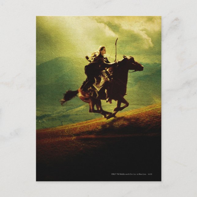 LEGOLAS GREENLEAF™ on Horse Vykort (Framsida)