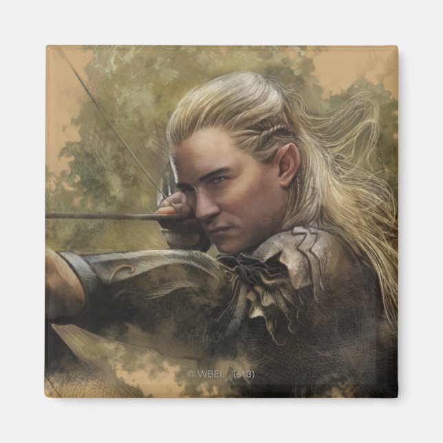 LEGOLAS GREENLEAF™-skiss Magnet (Framsidan)