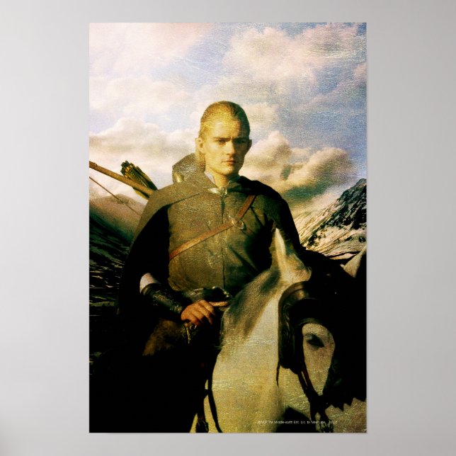 LEGOLAS GREENLEAF™ som är nära upp på häst Poster (Framsidan)