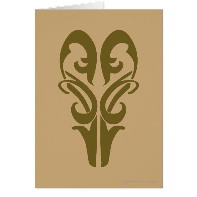 LEGOLAS GREENLEAF™-symbol Hälsningskort (Framsidan)