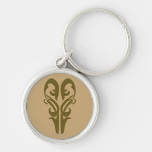 LEGOLAS GREENLEAF™-symbol Rund Silverfärgad Nyckelring