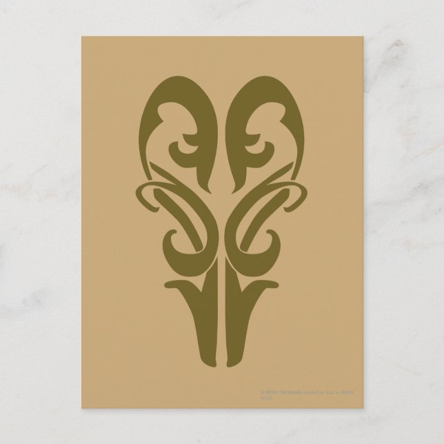 LEGOLAS GREENLEAF™-symbol Vykort (Framsida)