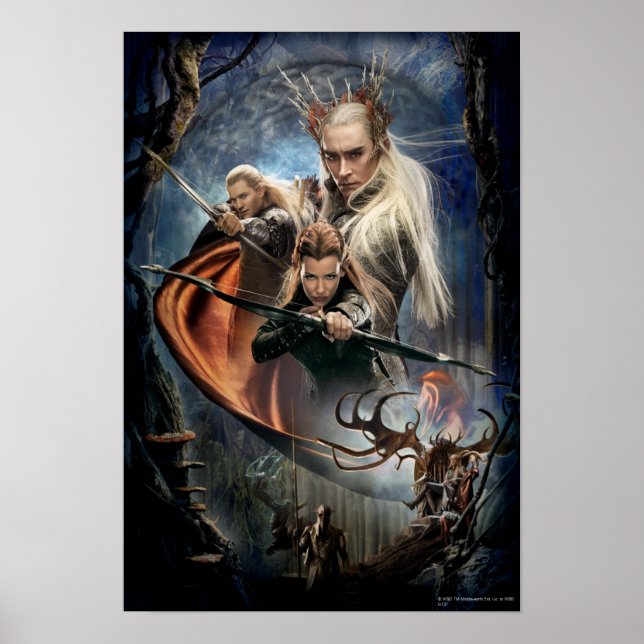 LEGOLAS GREENLEAF™, TAURIEL™ och Thranduil Poster (Framsidan)